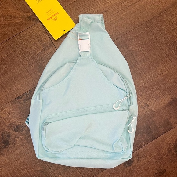 NWT sun squad sling pack pastel blue bag backpack - Picture 4 of 4